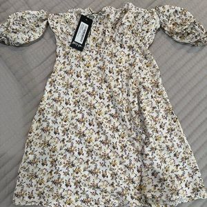 Off the shoulder spring floral dress